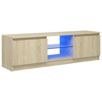 Thumbnail for TV-Schrank mit LED-Leuchten Sonoma-Eiche 120x30x35,5 cm