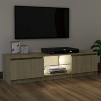 Thumbnail for TV-Schrank mit LED-Leuchten Sonoma-Eiche 120x30x35,5 cm