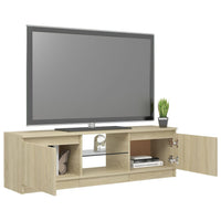 Thumbnail for TV-Schrank mit LED-Leuchten Sonoma-Eiche 120x30x35,5 cm