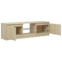 Thumbnail for TV-Schrank mit LED-Leuchten Sonoma-Eiche 120x30x35,5 cm
