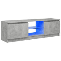 Thumbnail for TV-Schrank mit LED-Leuchten Betongrau 120x30x35,5 cm