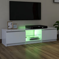 Thumbnail for TV-Schrank mit LED-Leuchten Weiß 140x40x35,5 cm