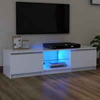 Thumbnail for TV-Schrank mit LED-Leuchten Weiß 140x40x35,5 cm