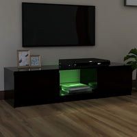 Thumbnail for TV-Schrank mit LED-Leuchten Schwarz 140x40x35,5 cm
