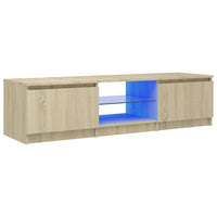Thumbnail for TV-Schrank mit LED-Leuchten Sonoma-Eiche 140x40x35,5 cm