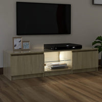 Thumbnail for TV-Schrank mit LED-Leuchten Sonoma-Eiche 140x40x35,5 cm