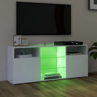 Thumbnail for TV-Schrank mit LED-Leuchten Weiß 120x30x50 cm