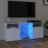 Thumbnail for TV-Schrank mit LED-Leuchten Weiß 120x30x50 cm