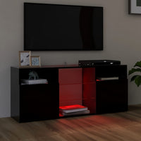 Thumbnail for TV-Schrank mit LED-Leuchten Schwarz 120x30x50 cm