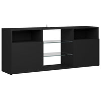 Thumbnail for TV-Schrank mit LED-Leuchten Schwarz 120x30x50 cm
