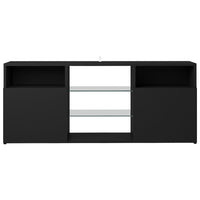 Thumbnail for TV-Schrank mit LED-Leuchten Schwarz 120x30x50 cm