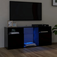 Thumbnail for TV-Schrank mit LED-Leuchten Schwarz 120x30x50 cm
