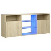 Thumbnail for TV-Schrank mit LED-Leuchten Sonoma-Eiche 120x30x50 cm