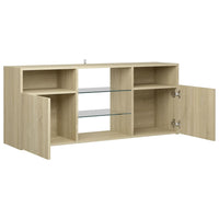 Thumbnail for TV-Schrank mit LED-Leuchten Sonoma-Eiche 120x30x50 cm