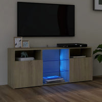 Thumbnail for TV-Schrank mit LED-Leuchten Sonoma-Eiche 120x30x50 cm