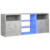 Thumbnail for TV-Schrank mit LED-Leuchten Betongrau 120x30x50 cm