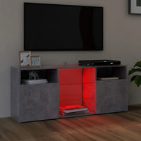 Thumbnail for TV-Schrank mit LED-Leuchten Betongrau 120x30x50 cm