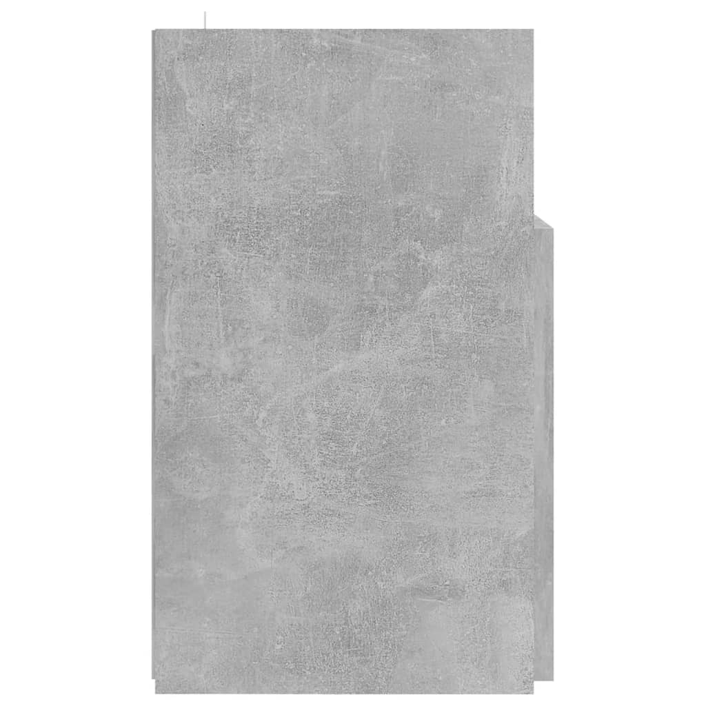 TV-Schrank mit LED-Leuchten Betongrau 120x30x50 cm