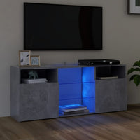 Thumbnail for TV-Schrank mit LED-Leuchten Betongrau 120x30x50 cm