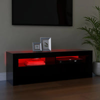 Thumbnail for TV-Schrank mit LED-Leuchten Schwarz 120x35x40 cm
