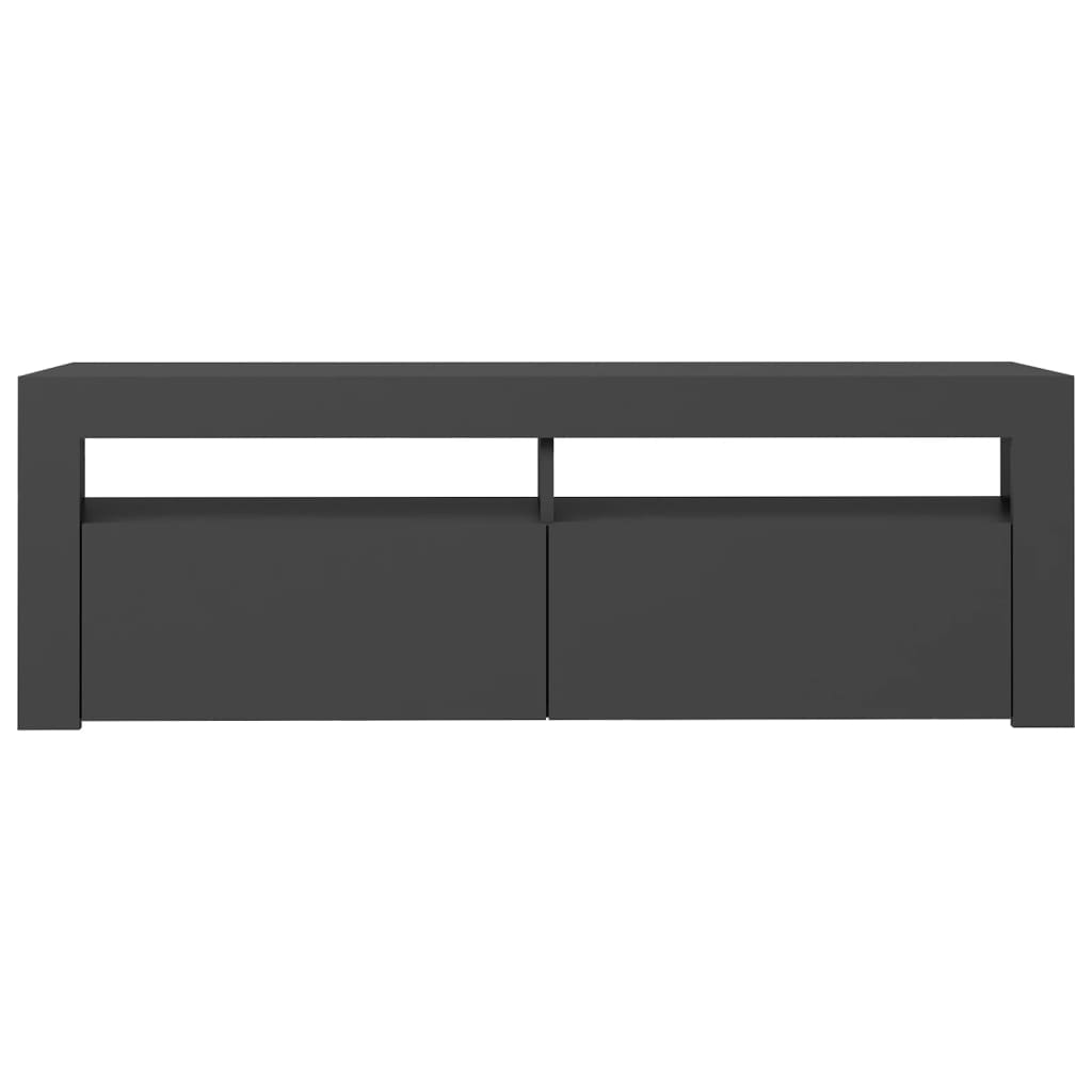 TV-Schrank mit LED-Leuchten Grau 120x35x40 cm