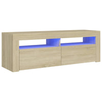 Thumbnail for TV-Schrank mit LED-Leuchten Sonoma-Eiche 120x35x40 cm