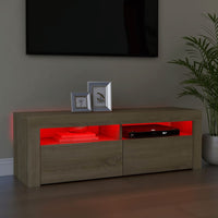 Thumbnail for TV-Schrank mit LED-Leuchten Sonoma-Eiche 120x35x40 cm