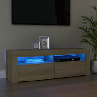 Thumbnail for TV-Schrank mit LED-Leuchten Sonoma-Eiche 120x35x40 cm