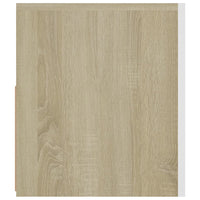 Thumbnail for TV-Schrank mit LED-Leuchten Weiß Sonoma-Eiche 120x35x40 cm