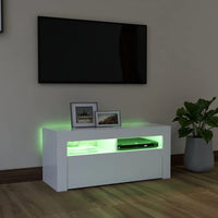 Thumbnail for TV-Schrank mit LED-Leuchten Weiß 90x35x40 cm