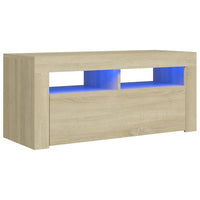 Thumbnail for TV-Schrank mit LED-Leuchten Sonoma-Eiche 90x35x40 cm