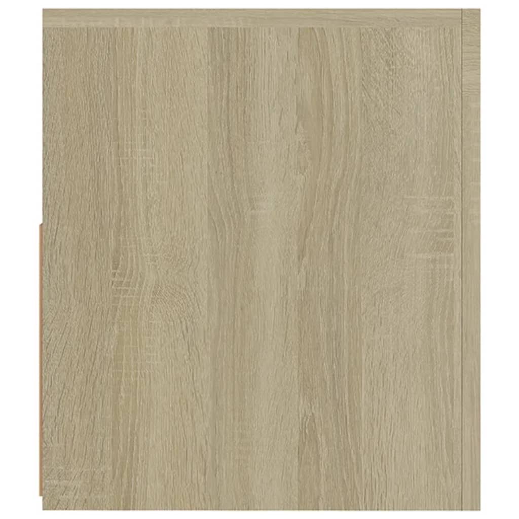 TV-Schrank mit LED-Leuchten Sonoma-Eiche 90x35x40 cm