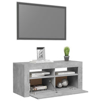 Thumbnail for TV-Schrank mit LED-Leuchten Betongrau 90x35x40 cm