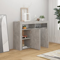 Thumbnail for Sideboard mit LED-Leuchten Betongrau 115,5x30x75 cm