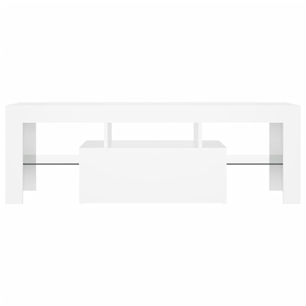 TV-Schrank mit LED-Leuchten Weiß 120x35x40 cm