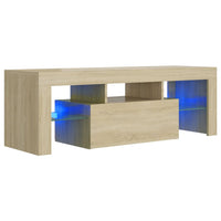 Thumbnail for TV-Schrank mit LED-Leuchten Sonoma-Eiche 120x35x40 cm