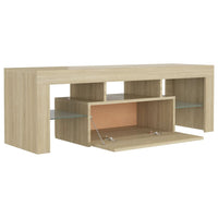 Thumbnail for TV-Schrank mit LED-Leuchten Sonoma-Eiche 120x35x40 cm