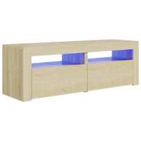 Thumbnail for TV-Schrank mit LED-Leuchten Sonoma-Eiche 120x35x40 cm