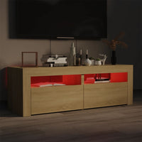 Thumbnail for TV-Schrank mit LED-Leuchten Sonoma-Eiche 120x35x40 cm