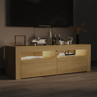 Thumbnail for TV-Schrank mit LED-Leuchten Sonoma-Eiche 120x35x40 cm