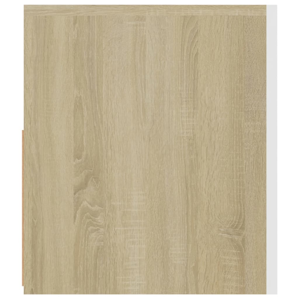 TV-Schrank mit LED-Leuchten Weiß Sonoma-Eiche 120x35x40 cm