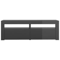 Thumbnail for TV-Schrank mit LED-Leuchten Hochglanz-Grau 120x35x40 cm