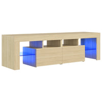 Thumbnail for TV-Schrank mit LED-Beleuchtung Sonoma-Eiche 140x36,5x40 cm