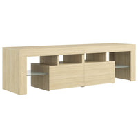 Thumbnail for TV-Schrank mit LED-Beleuchtung Sonoma-Eiche 140x36,5x40 cm