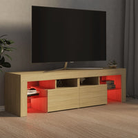 Thumbnail for TV-Schrank mit LED-Beleuchtung Sonoma-Eiche 140x36,5x40 cm