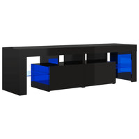 Thumbnail for TV-Schrank mit LED-Beleuchtung Hochglanz-Schwarz 140x36,5x40 cm