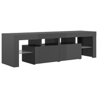 Thumbnail for TV-Schrank mit LED-Beleuchtung Hochglanz-Grau 140x36,5x40 cm