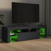 Thumbnail for TV-Schrank mit LED-Beleuchtung Hochglanz-Grau 140x36,5x40 cm