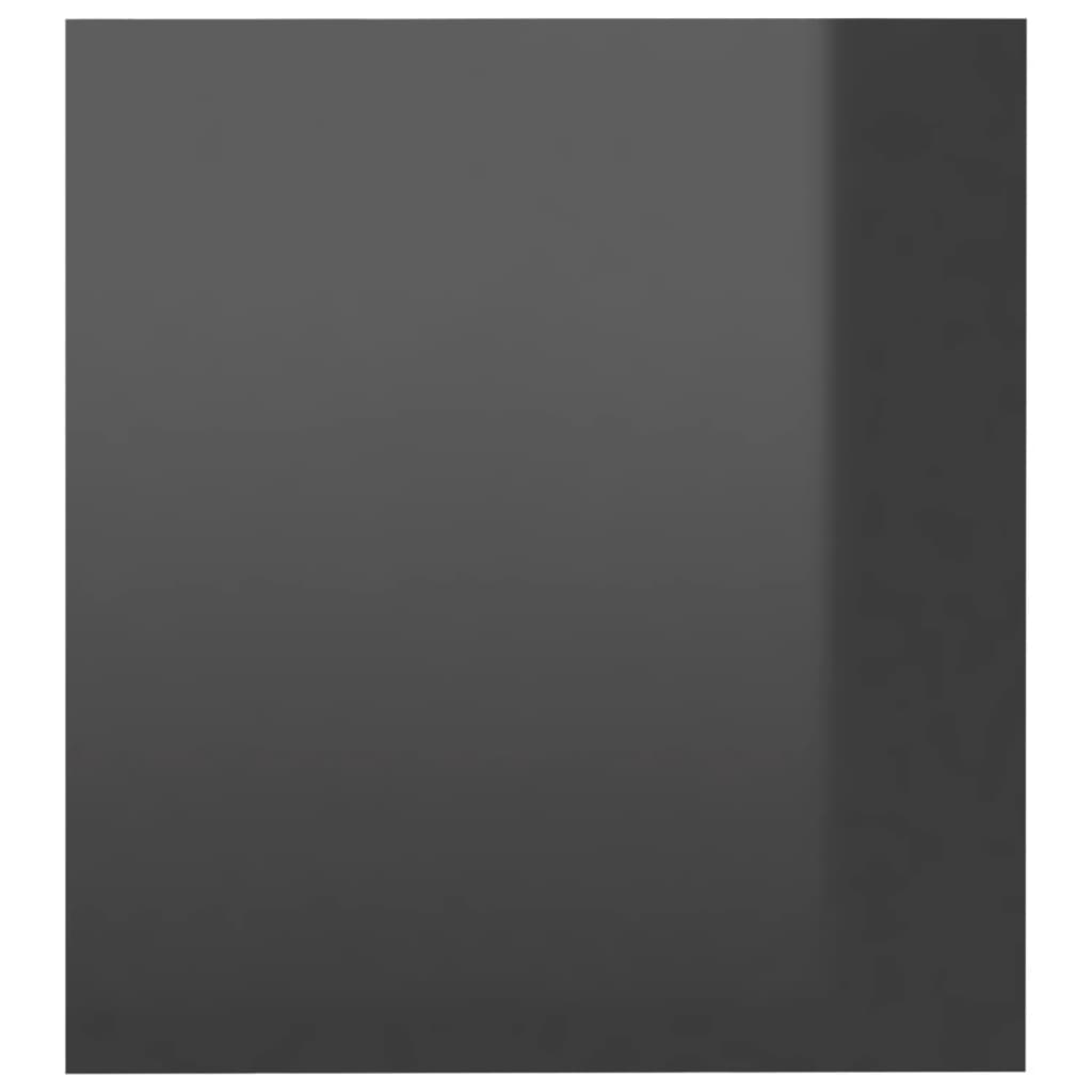 TV-Schrank mit LED-Beleuchtung Hochglanz-Grau 140x36,5x40 cm