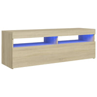 Thumbnail for TV-Schrank mit LED-Leuchten Sonoma-Eiche 120x35x40 cm